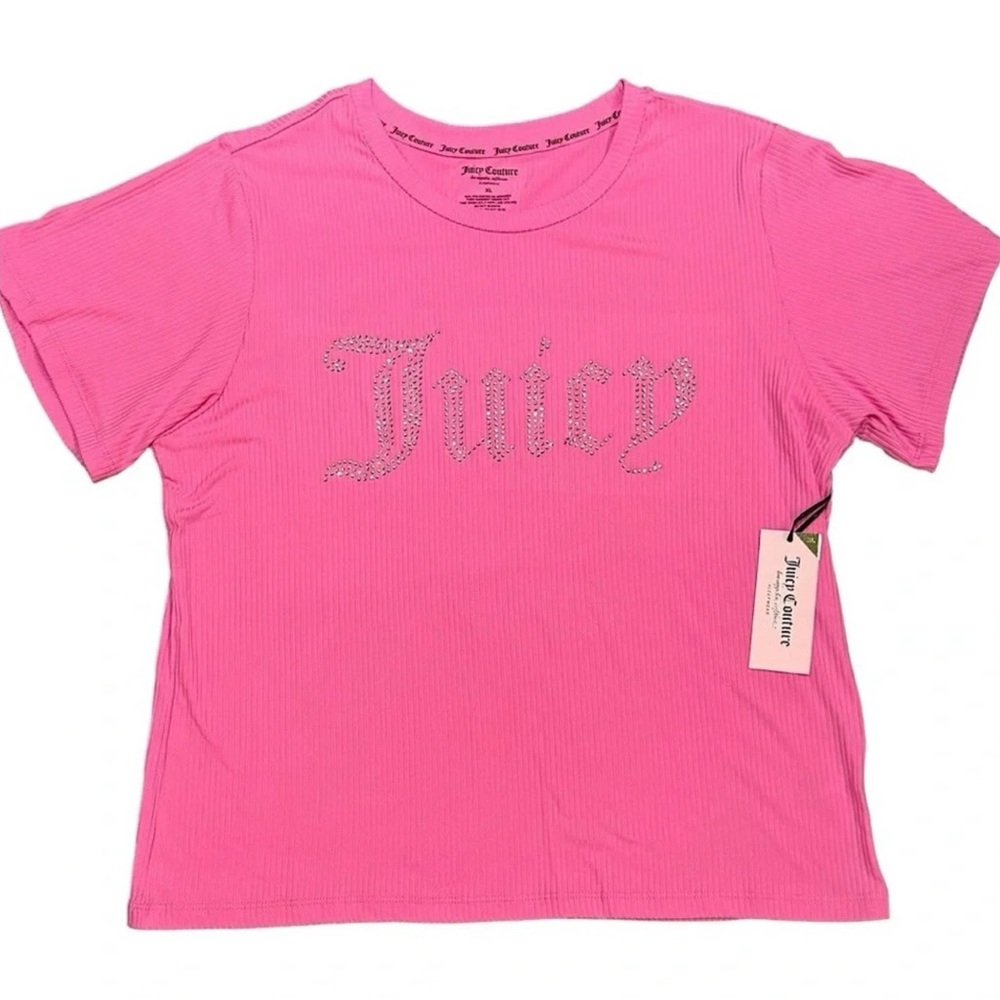 Juicy Couture Velvet Rose
Ribbed Cotton
(NWT) Iconic Bling Logo Baby T
SIZE: M